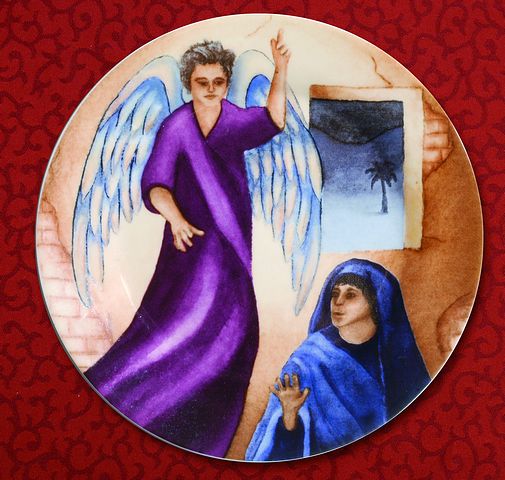Mary and the Angel 7.5" Plate